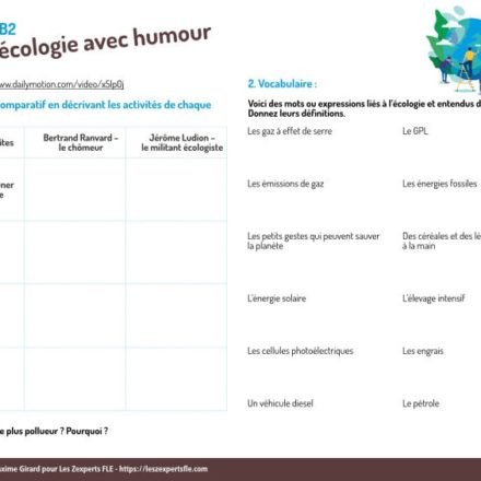 Ressources Fle Sur La Comparaison Les Zexperts Fle