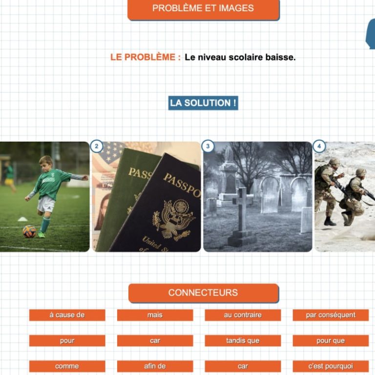 5 activités FLE connecteurs logiques Les Zexperts FLE