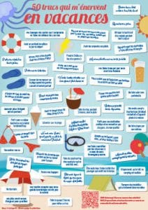 Poster Vocabulaire A2-B1: 50 Trucs Qui M'énervent En Vacances - Les ...