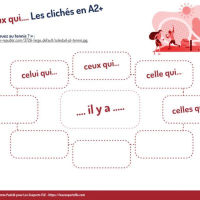 associez humour, grammaire (démonstratif) et sport