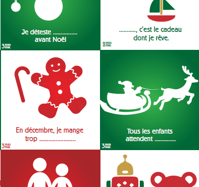 Activité A2 pour Noël - révisez le lexique et la grammaire à Noël en A2.