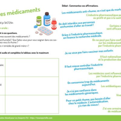 parler médicaments FLE