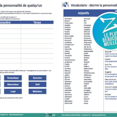 Décrire la personnalité FLE