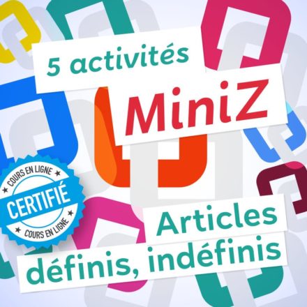 5 MiniZ articles définis et indéfinis A0