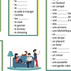 Fiche De Vocabulaire FLE Sur Le Logement Niveau A2 - Les Zexperts FLE