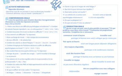 Zactus : Dur, dur de travailler (B1)