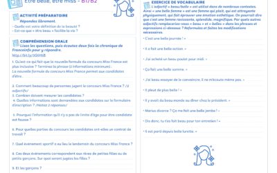 Zactus : Être belle, être miss (B1/B2)