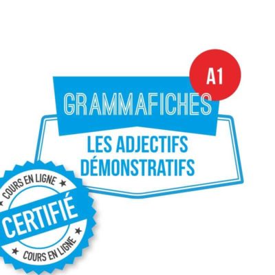 Fiche de grammaire : adjectifs démonstratifs A1