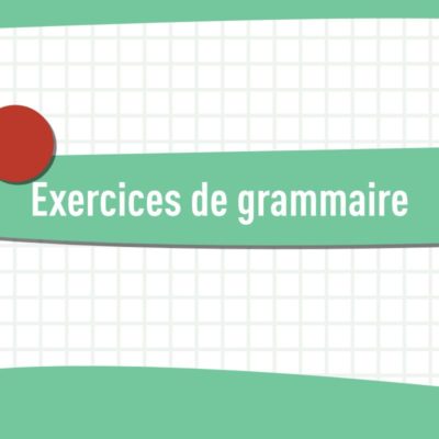 Exercice de grammaire