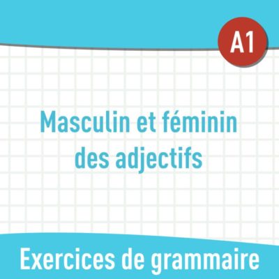 masculin féminin adjectifs