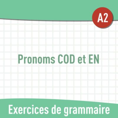 Exercices de grammaire FLE : pronoms COD et "en"