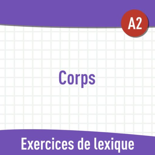 Corps (A2) : exercices de vocabulaire en PDF