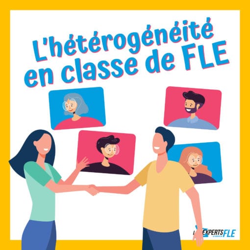 Illustration pour un webinaire de formation FLE sur la gestion de l'hétérogénéité