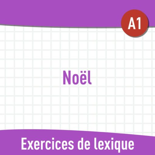 Noël (A1) : exercices de vocabulaire en PDF