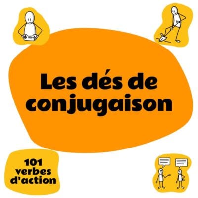 Des dés pour réviser la conjugaison du niveau A1 au niveau B1.