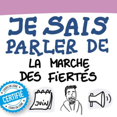 Sketchnote : je sais parler de la marche des fiertés