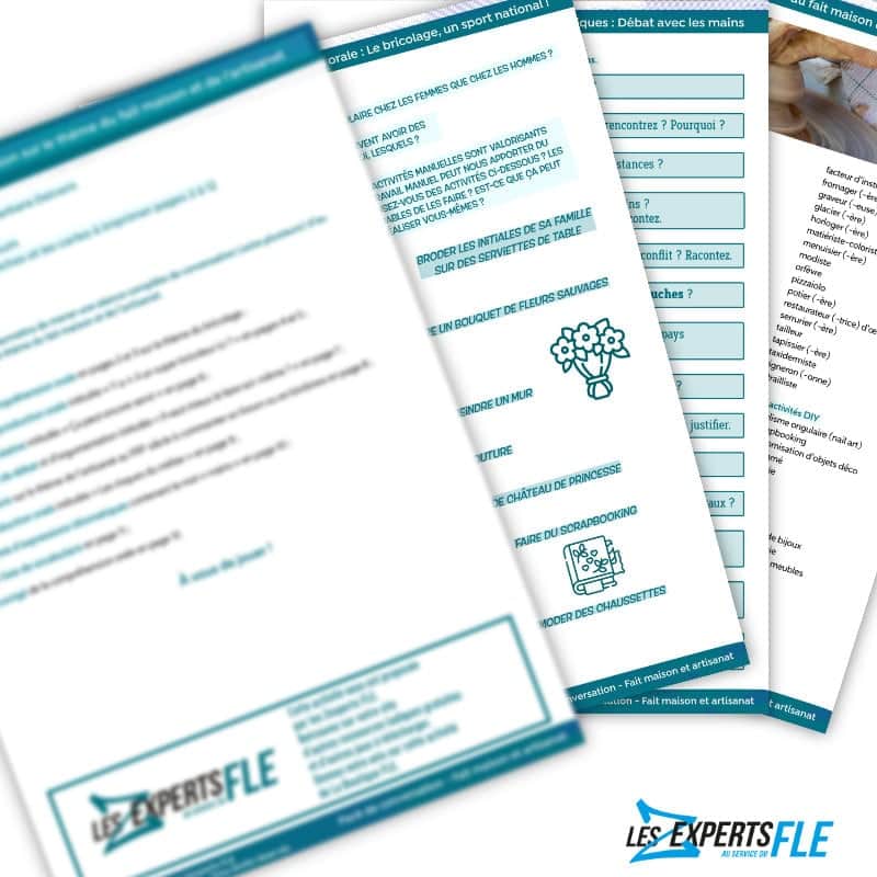 Pack de conversation : le fait maison et l'artisanat – Image 3