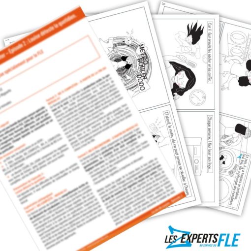 bande dessinée FLE activités quotidiennes