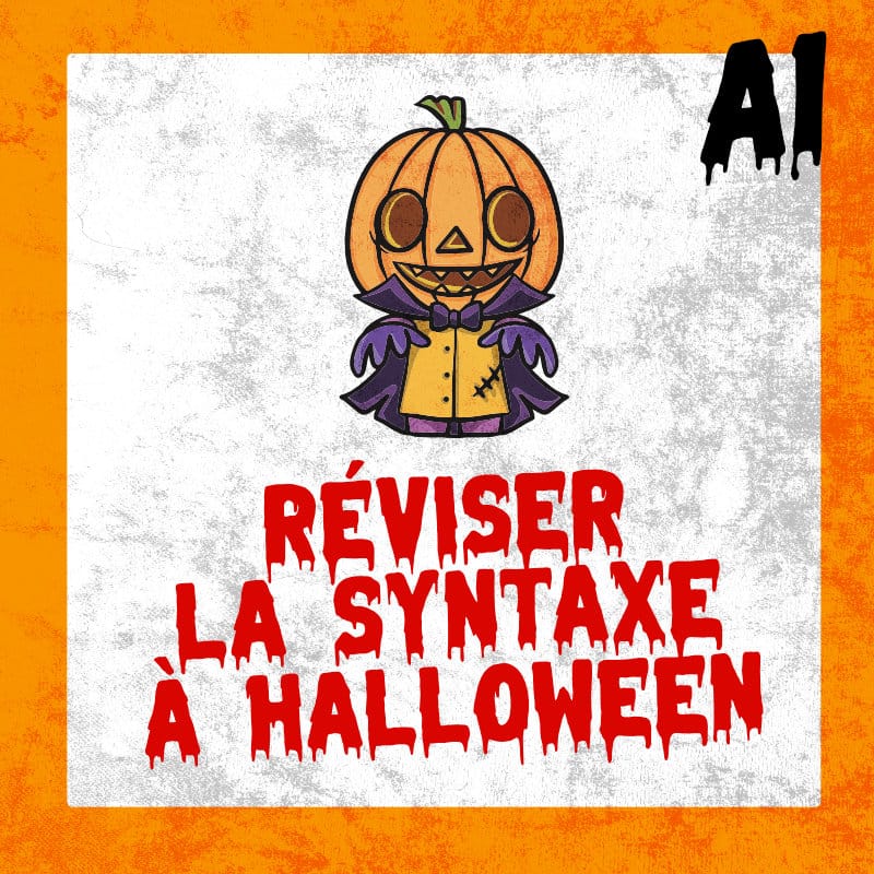 Image produit - Réviser la syntaxe à Halloween en A1