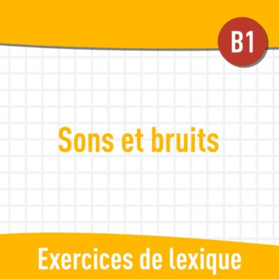 Sons et bruits (B1) : exercices de vocabulaire en PDF
