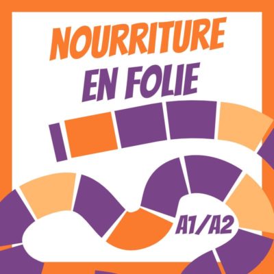 Jeu de l'oie nourriture aliments A1 A2