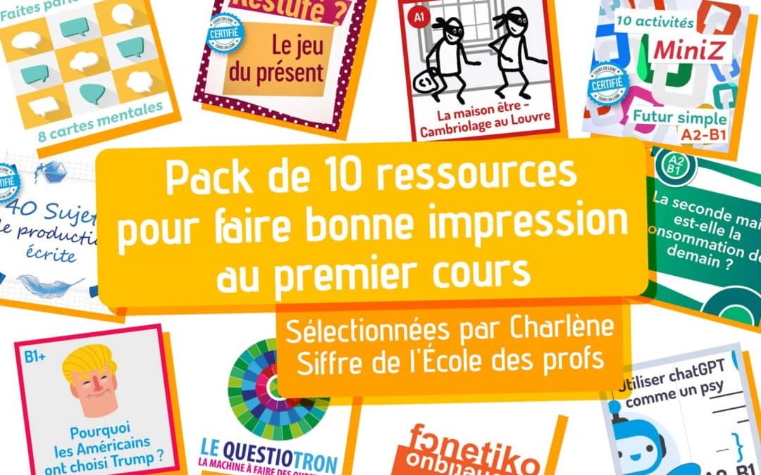 Les 10 meilleures ressources pour faire bonne impression pour votre premier cours
