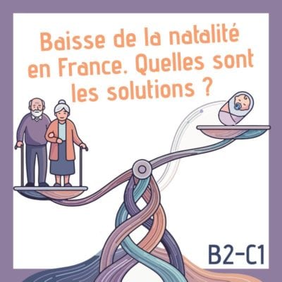 Parler de la baisse de la natalité.