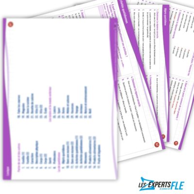 Pack de 165 exercices de vocabulaire A1