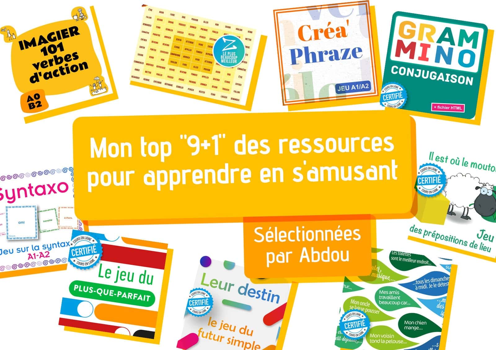 Mon top 9+1 des ressources pour apprendre en s’amusant